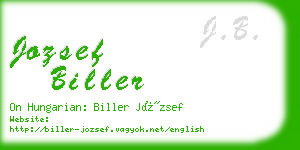 jozsef biller business card